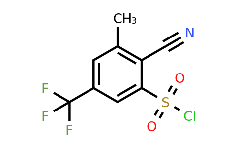 1807090-72-7 | 2-Cyano-3-methyl-5-(trifluoromethyl)benzenesulfonyl chloride