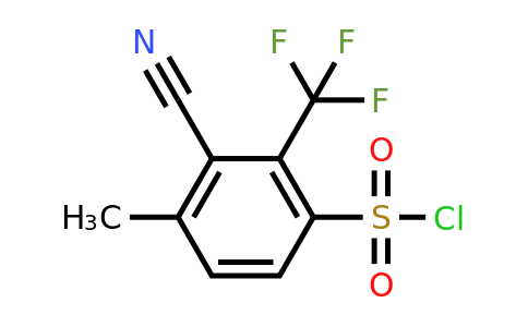 1807090-99-8 | 3-Cyano-4-methyl-2-(trifluoromethyl)benzenesulfonyl chloride