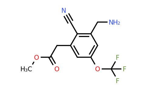 1807091-04-8 | Methyl 3-aminomethyl-2-cyano-5-(trifluoromethoxy)phenylacetate