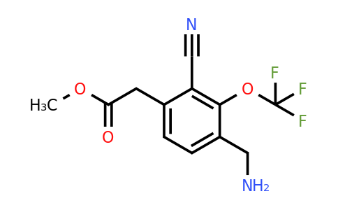 1807091-17-3 | Methyl 4-aminomethyl-2-cyano-3-(trifluoromethoxy)phenylacetate