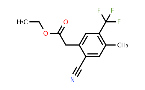 1807091-49-1 | Ethyl 2-cyano-4-methyl-5-(trifluoromethyl)phenylacetate