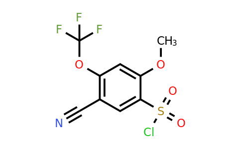 1807091-52-6 | 5-Cyano-2-methoxy-4-(trifluoromethoxy)benzenesulfonylchloride
