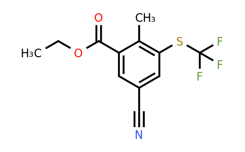 1807091-84-4 | Ethyl 5-cyano-2-methyl-3-(trifluoromethylthio)benzoate