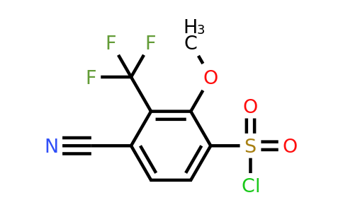 1807092-00-7 | 4-Cyano-2-methoxy-3-(trifluoromethyl)benzenesulfonylchloride