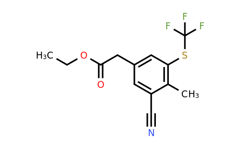 1807092-07-4 | Ethyl 3-cyano-4-methyl-5-(trifluoromethylthio)phenylacetate