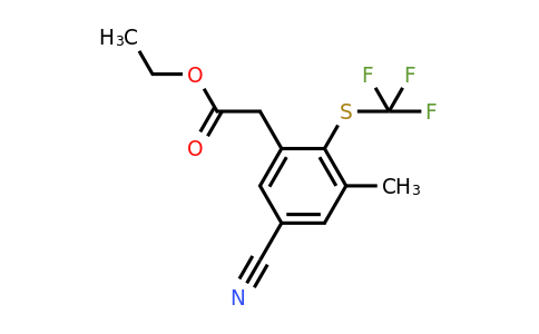 1807092-10-9 | Ethyl 5-cyano-3-methyl-2-(trifluoromethylthio)phenylacetate