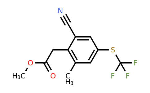 1807092-12-1 | Methyl 2-cyano-6-methyl-4-(trifluoromethylthio)phenylacetate