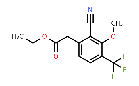 1807092-38-1 | Ethyl 2-cyano-3-methoxy-4-(trifluoromethyl)phenylacetate