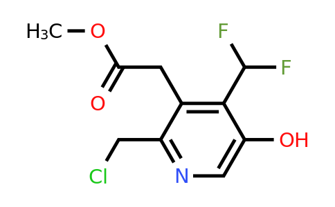 1807092-49-4 | Methyl 2-(chloromethyl)-4-(difluoromethyl)-5-hydroxypyridine-3-acetate