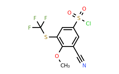 1807092-55-2 | 3-Cyano-4-methoxy-5-(trifluoromethylthio)benzenesulfonylchloride