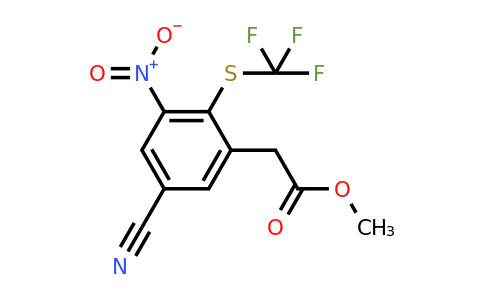1807092-82-5 | Methyl 5-cyano-3-nitro-2-(trifluoromethylthio)phenylacetate