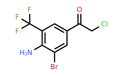 1807094-52-5 | 4'-Amino-3'-bromo-5'-(trifluoromethyl)phenacyl chloride
