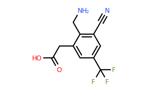 1807095-00-6 | 2-Aminomethyl-3-cyano-5-(trifluoromethyl)phenylacetic acid