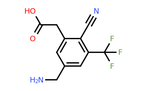1807095-37-9 | 5-Aminomethyl-2-cyano-3-(trifluoromethyl)phenylacetic acid
