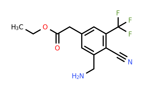 1807095-61-9 | Ethyl 3-aminomethyl-4-cyano-5-(trifluoromethyl)phenylacetate