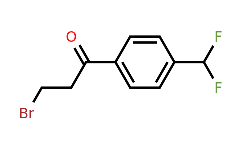 1807101-85-4 | 3-Bromo-1-(4-(difluoromethyl)phenyl)propan-1-one