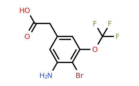 1807103-36-1 | 3-Amino-4-bromo-5-(trifluoromethoxy)phenylacetic acid