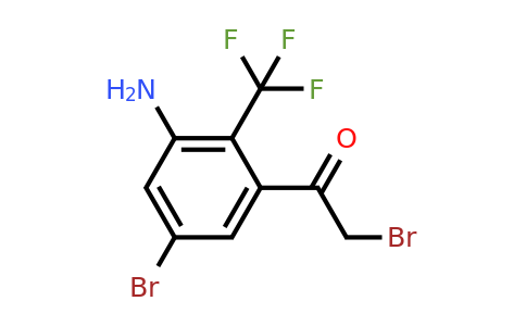 1807103-39-4 | 3'-Amino-5'-bromo-2'-(trifluoromethyl)phenacyl bromide