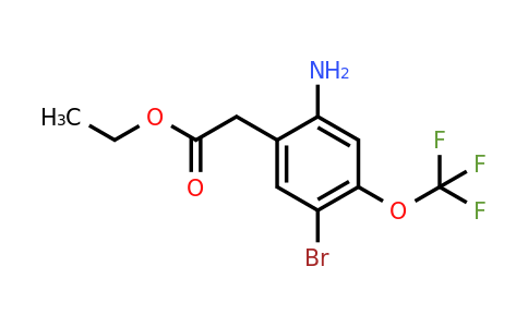 1807103-50-9 | Ethyl 2-amino-5-bromo-4-(trifluoromethoxy)phenylacetate