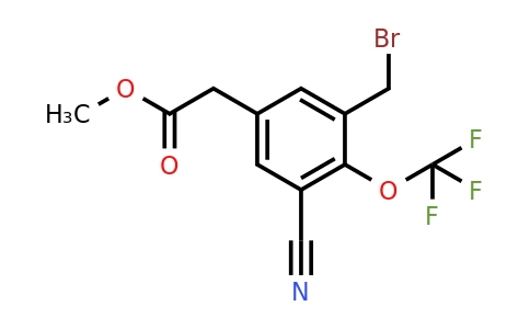 1807104-42-2 | Methyl 3-bromomethyl-5-cyano-4-(trifluoromethoxy)phenylacetate