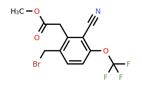 1807104-54-6 | Methyl 6-bromomethyl-2-cyano-3-(trifluoromethoxy)phenylacetate