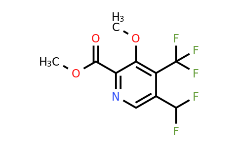 1807107-63-6 | Methyl 5-(difluoromethyl)-3-methoxy-4-(trifluoromethyl)pyridine-2-carboxylate
