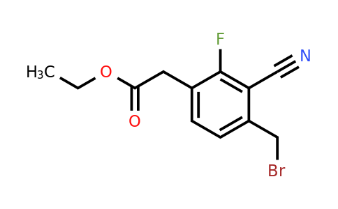 1807107-96-5 | Ethyl 4-bromomethyl-3-cyano-2-fluorophenylacetate