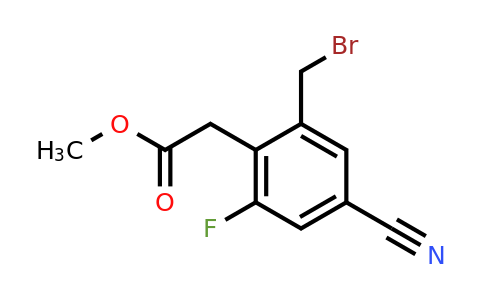 1807108-07-1 | Methyl 2-bromomethyl-4-cyano-6-fluorophenylacetate