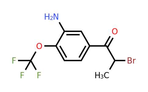 1807109-24-5 | 1-(3-Amino-4-(trifluoromethoxy)phenyl)-2-bromopropan-1-one