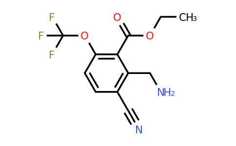 1807112-71-5 | Ethyl 2-aminomethyl-3-cyano-6-(trifluoromethoxy)benzoate