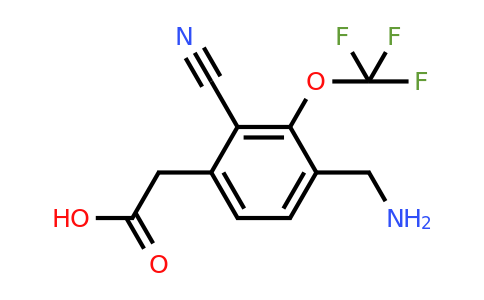 1807113-25-2 | 4-Aminomethyl-2-cyano-3-(trifluoromethoxy)phenylacetic acid