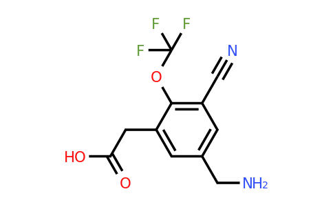 1807113-31-0 | 5-Aminomethyl-3-cyano-2-(trifluoromethoxy)phenylacetic acid