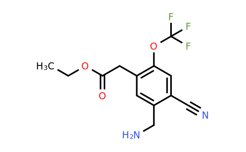 1807113-54-7 | Ethyl 5-aminomethyl-4-cyano-2-(trifluoromethoxy)phenylacetate