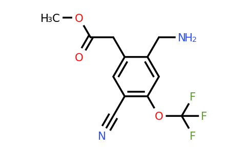 1807113-63-8 | Methyl 2-aminomethyl-5-cyano-4-(trifluoromethoxy)phenylacetate