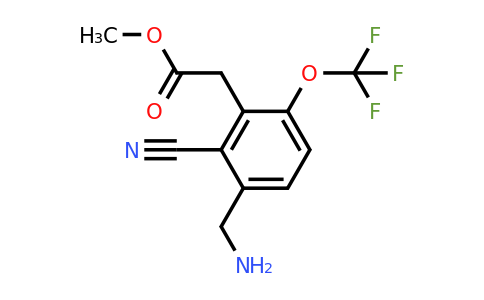 1807113-65-0 | Methyl 3-aminomethyl-2-cyano-6-(trifluoromethoxy)phenylacetate