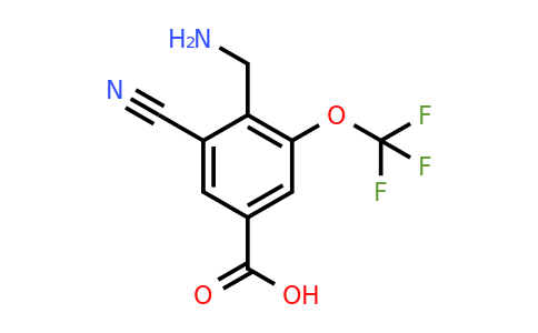 4-Aminomethyl-3-cyano-5-(trifluoromethoxy)benzoic acid
