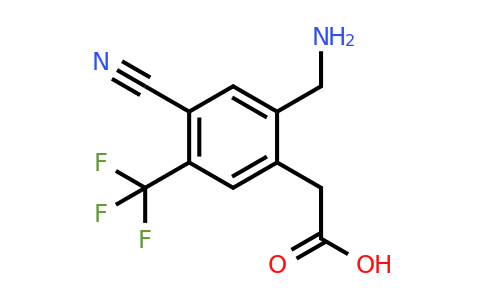1807113-97-8 | 2-Aminomethyl-4-cyano-5-(trifluoromethyl)phenylacetic acid