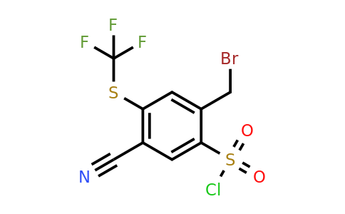 1807114-92-6 | 2-Bromomethyl-5-cyano-4-(trifluoromethylthio)benzenesulfonyl chloride