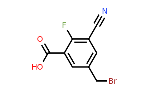1807115-16-7 | 5-Bromomethyl-3-cyano-2-fluorobenzoic acid