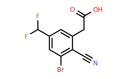 1807116-54-6 | 3-Bromo-2-cyano-5-(difluoromethyl)phenylacetic acid