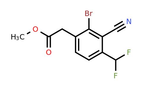 1807117-24-3 | Methyl 2-bromo-3-cyano-4-(difluoromethyl)phenylacetate