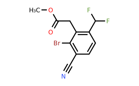 1807117-31-2 | Methyl 2-bromo-3-cyano-6-(difluoromethyl)phenylacetate