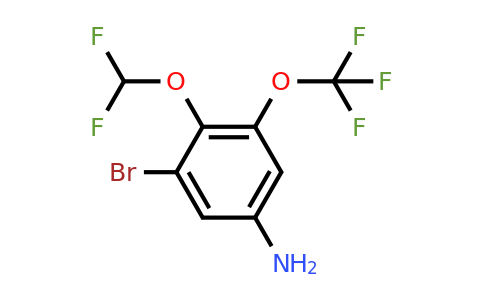 1807117-38-9 | 3-Bromo-4-difluoromethoxy-5-(trifluoromethoxy)aniline