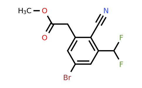 1807117-63-0 | Methyl 5-bromo-2-cyano-3-(difluoromethyl)phenylacetate