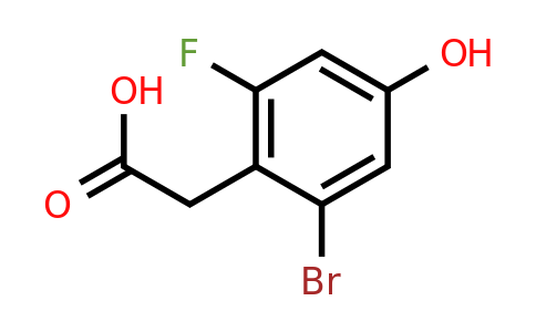 1807117-64-1 | 2-Bromo-6-fluoro-4-hydroxyphenylacetic acid