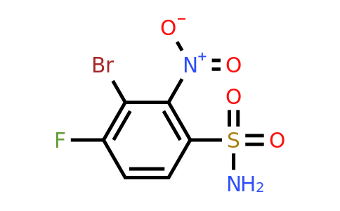 1807118-49-5 | 3-Bromo-4-fluoro-2-nitrobenzenesulfonamide