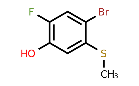 1807118-52-0 | 2-Bromo-4-fluoro-5-hydroxythioanisole