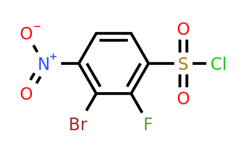 1807118-64-4 | 3-Bromo-2-fluoro-4-nitrobenzenesulfonyl chloride