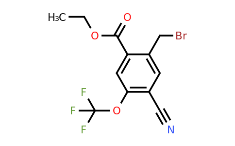 Ethyl 2-bromomethyl-4-cyano-5-(trifluoromethoxy)benzoate