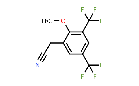 1807122-45-7 | 3,5-Bis(trifluoromethyl)-2-methoxyphenylacetonitrile